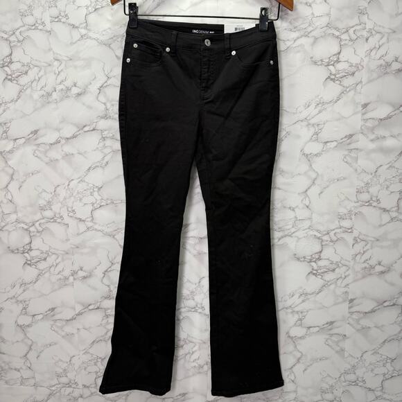 Jeans 4 Petite Macy's INC International Concept Elizabeth Boot Black Denim #G892 - Picture 1 of 9